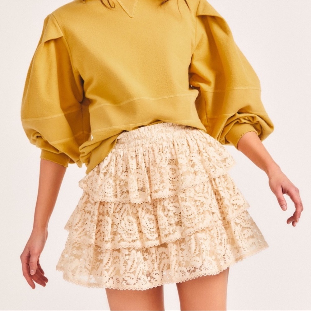 Love shack fancy Brynlee mini skirt